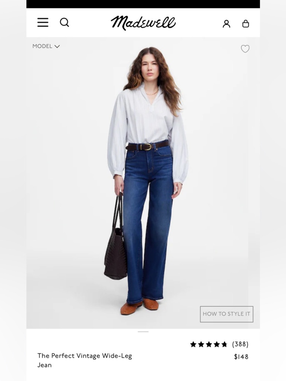 Madewell The Perfect Vintage Wide-Leg Jean